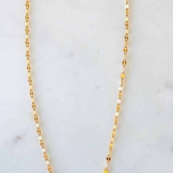 Minimalist Gold Sparkle Chain Necklace Waterproof Everyday Jewelry Non-tarnish - Picture 4 of 13